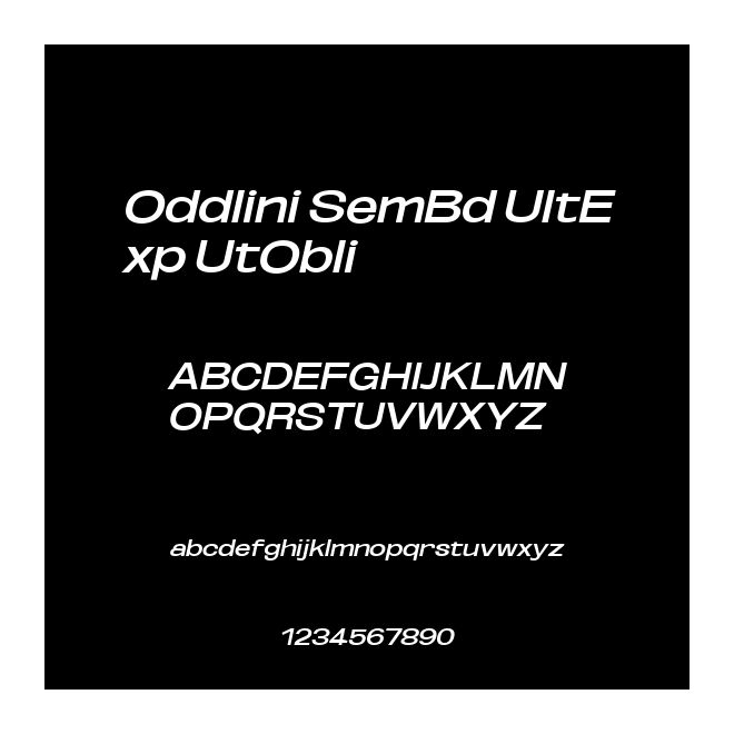 Oddlini SemBd UltExp UtObli