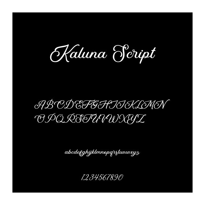 Kaluna Script