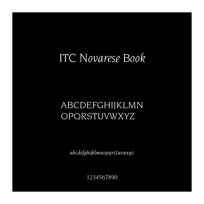 ITC Novarese Book