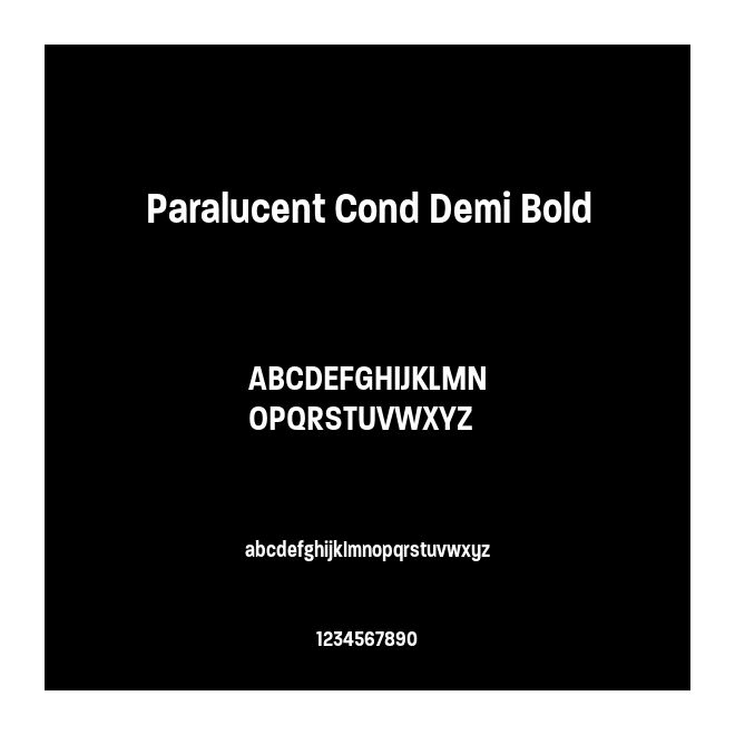 Paralucent Cond Demi Bold