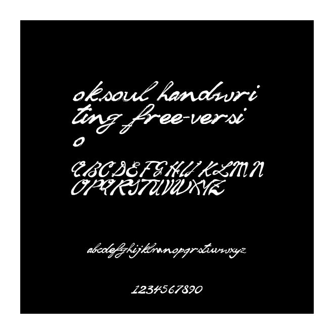 ok.soul handwriting_free-versio