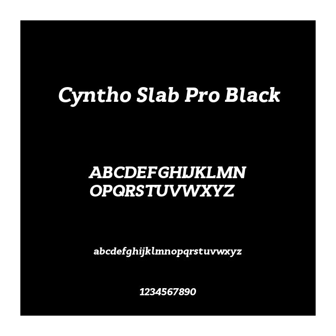 Cyntho Slab Pro Black