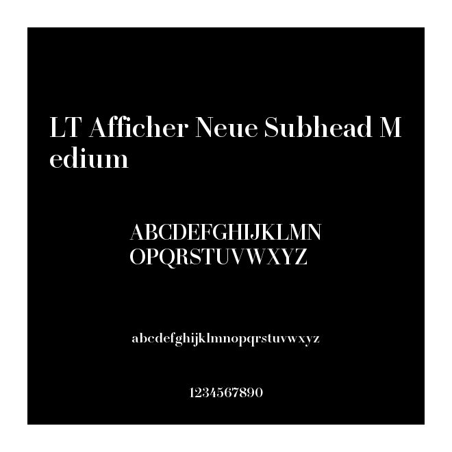 LT Afficher Neue Subhead Medium