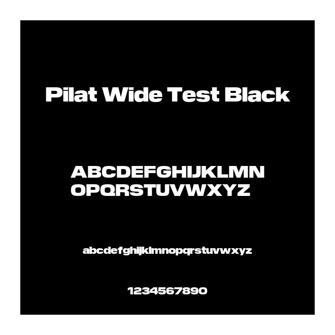 Pilat Wide Test Black