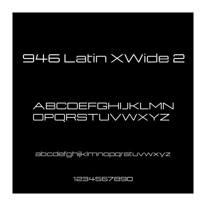 946 Latin XWide 2