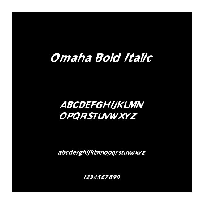 Omaha Bold Italic
