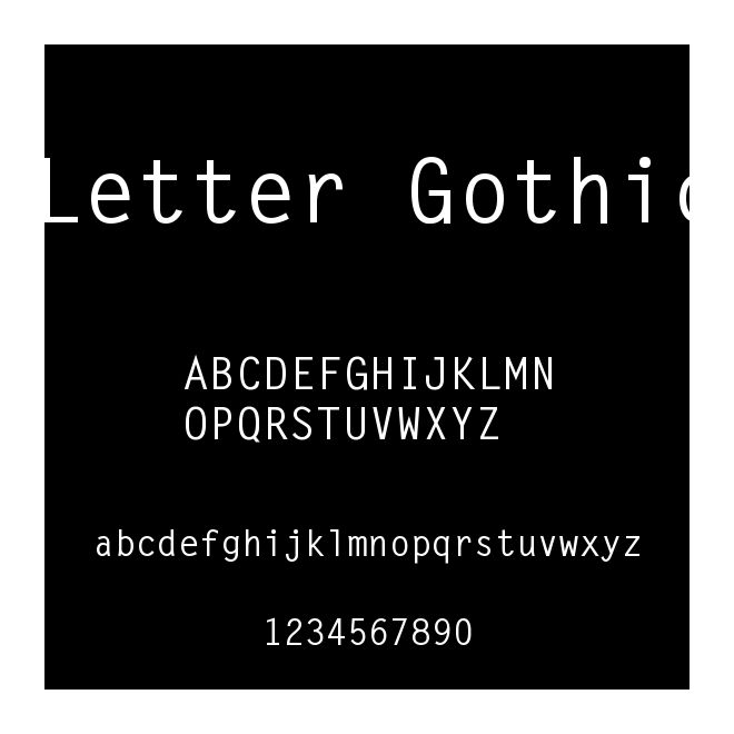 Letter Gothic