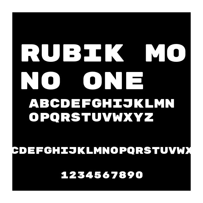 Rubik Mono One