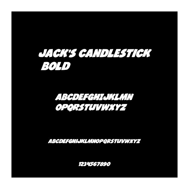 Jack's Candlestick Bold