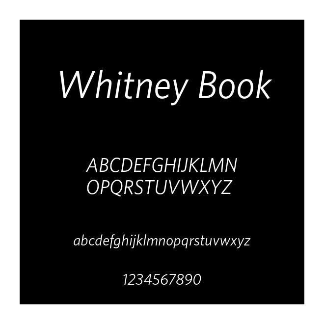 Whitney Book