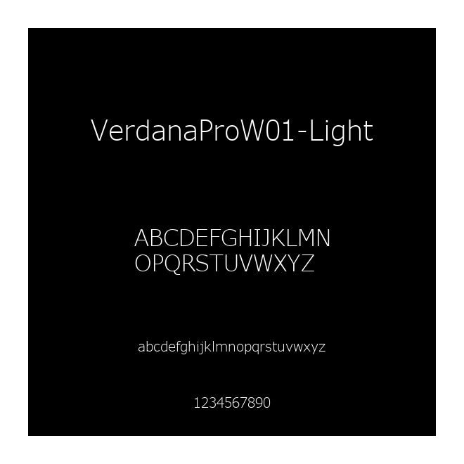 VerdanaProW01-Light