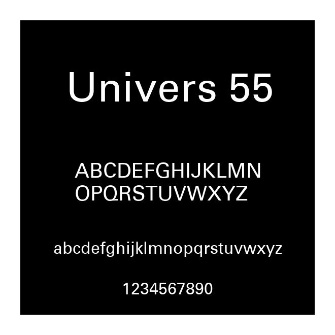Univers 55