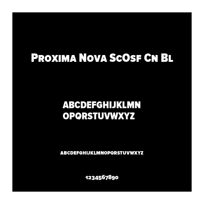 Proxima Nova ScOsf Cn Bl