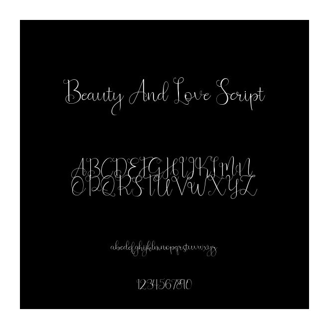 Beauty And Love Script