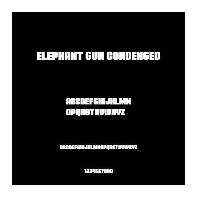 Elephant Gun Condensed