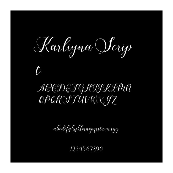 Karliyna Script