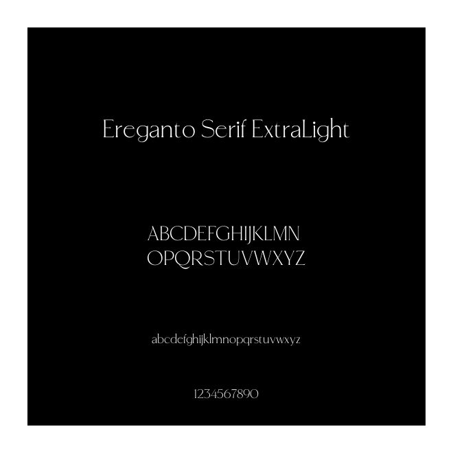 Ereganto Serif ExtraLight
