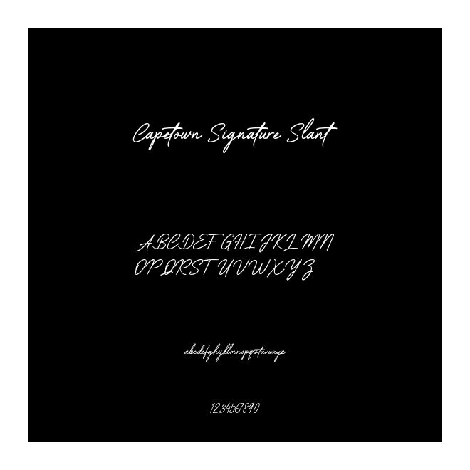 Capetown Signature Slant