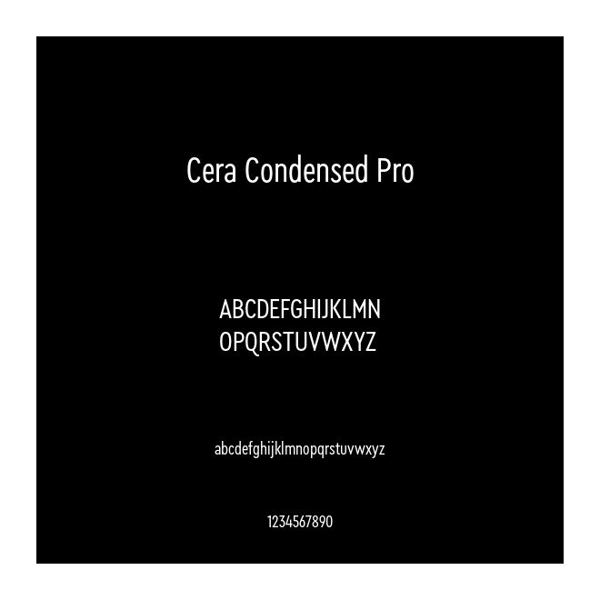 Cera Condensed Pro