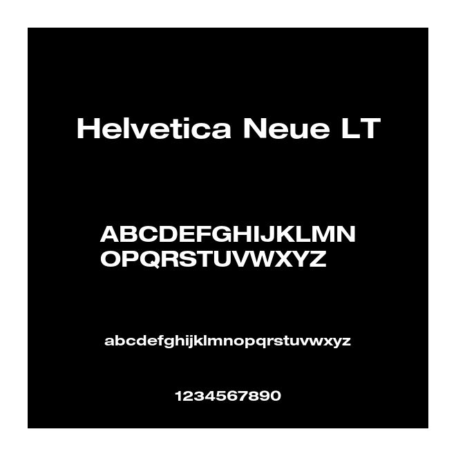 Helvetica Neue LT