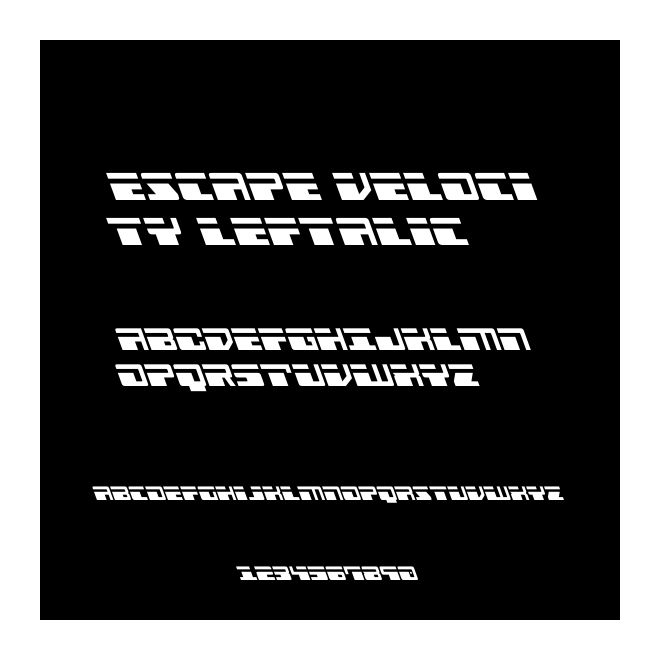 Escape Velocity Leftalic