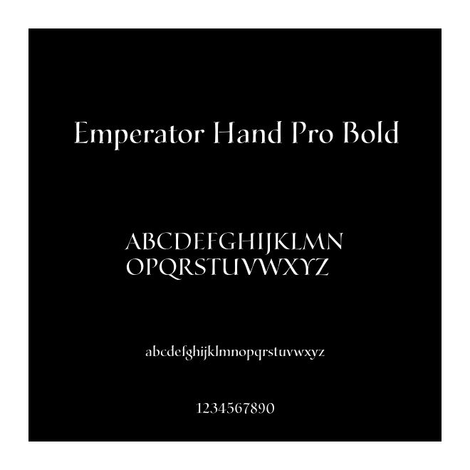 Emperator Hand Pro Bold