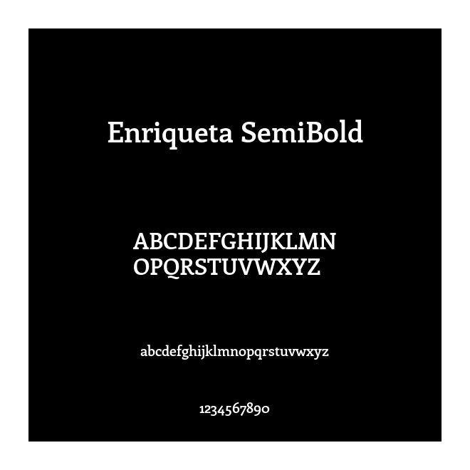 Enriqueta SemiBold