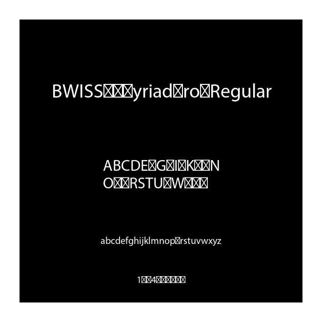 BWISSZ+MyriadPro-Regular