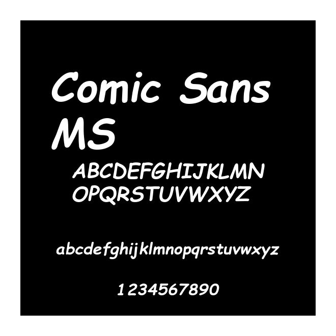 Comic Sans MS