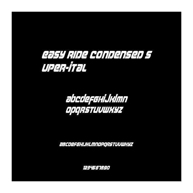 Easy Ride Condensed Super-Ital