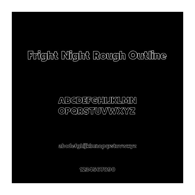 Fright Night Rough Outline