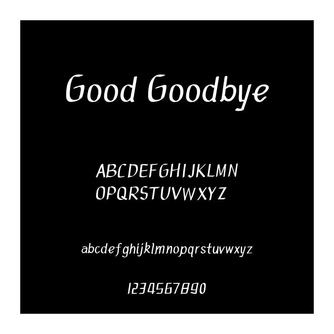 Good Goodbye
