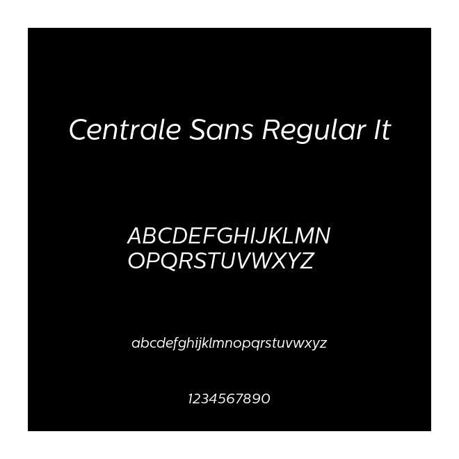 Centrale Sans Regular It