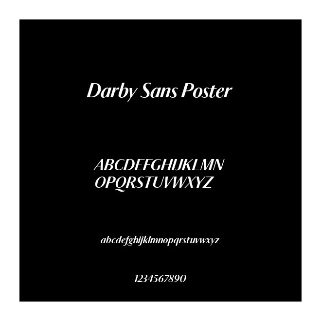Darby Sans Poster