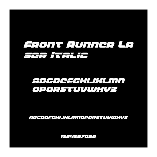 Front Runner Laser Italic