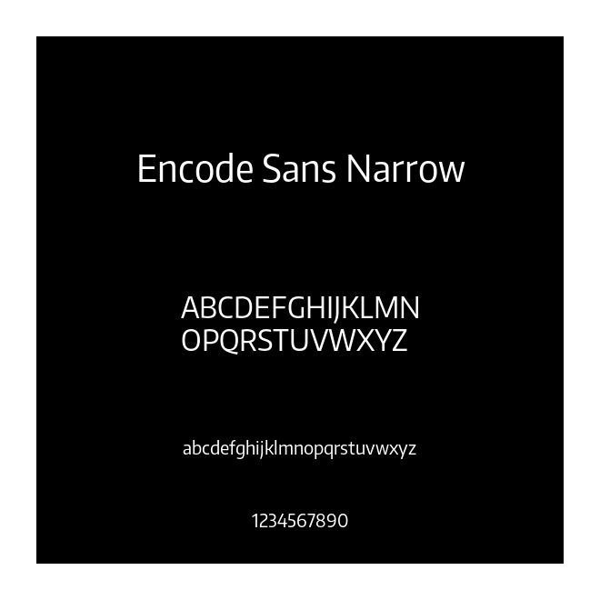 Encode Sans Narrow