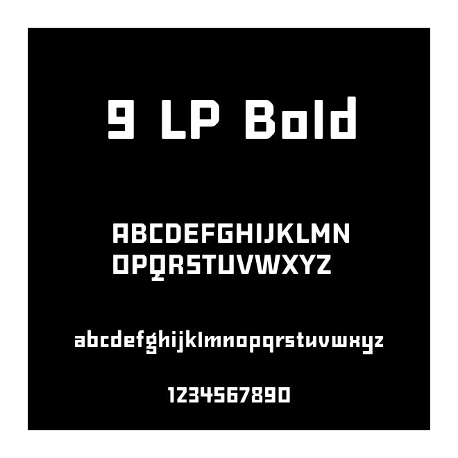 9 LP Bold