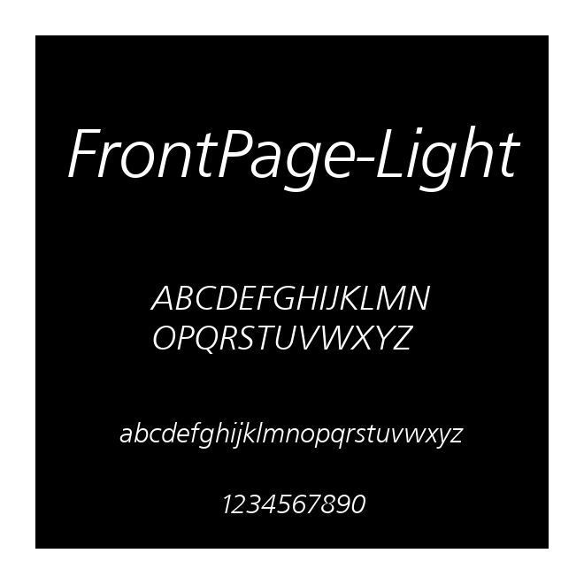 FrontPage-Light