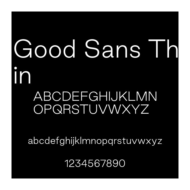 Good Sans Thin