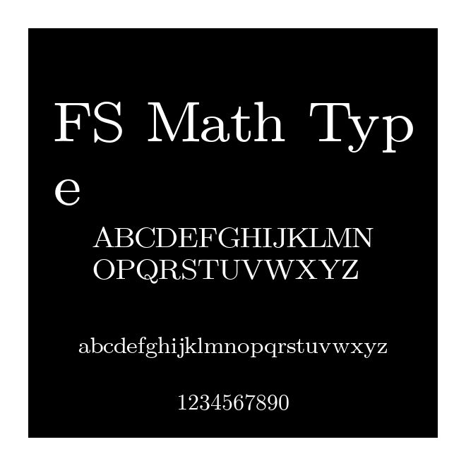FS Math Type