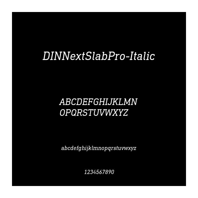 DINNextSlabPro-Italic