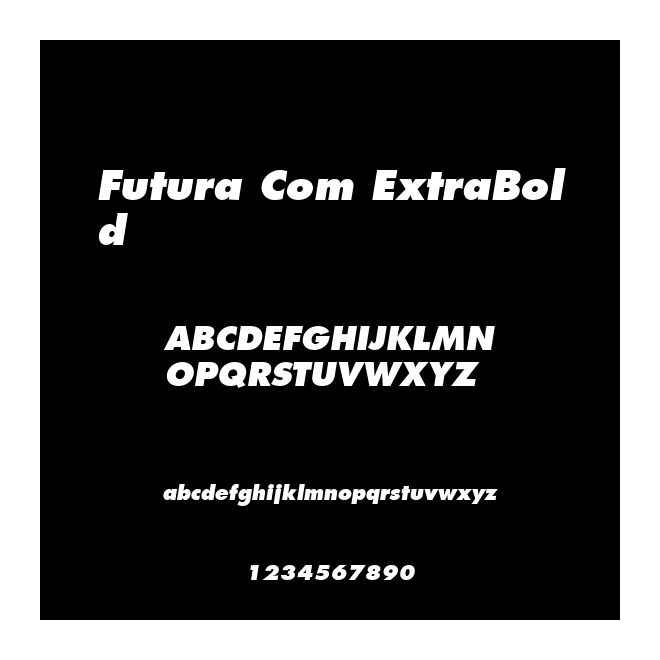 Futura Com ExtraBold
