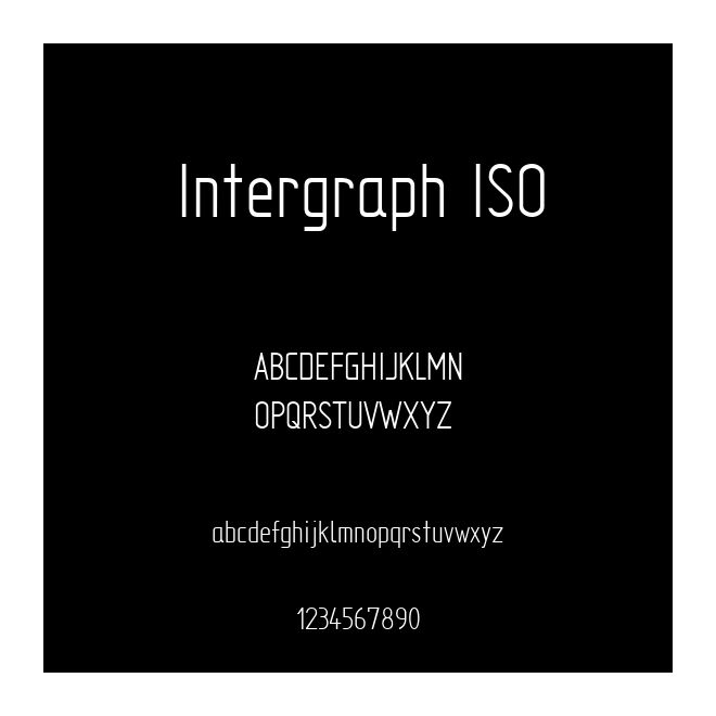 Intergraph ISO