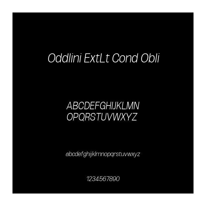 Oddlini ExtLt Cond Obli