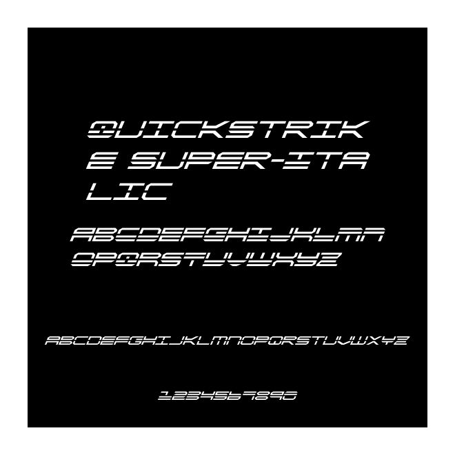 QuickStrike Super-Italic