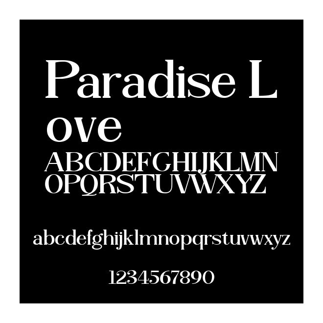 Paradise Love