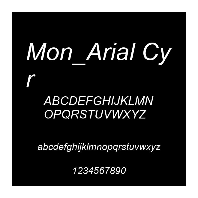 Mon_Arial Cyr