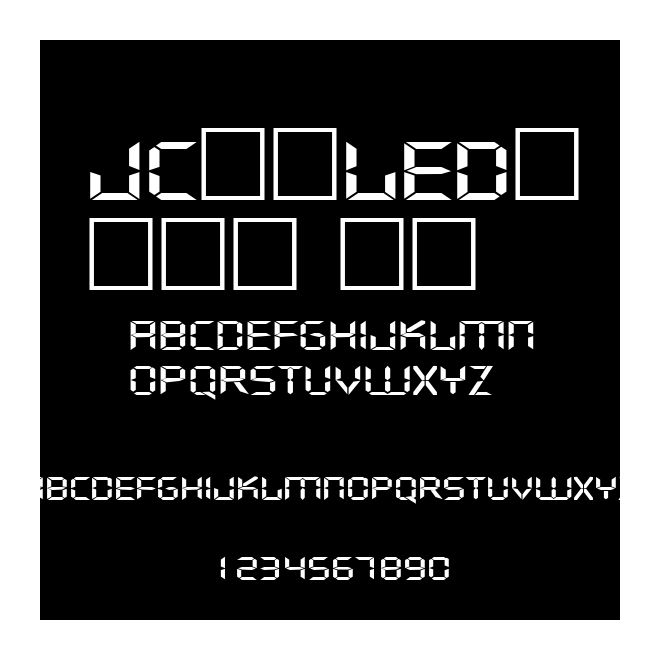 JC江城LED液晶數字 寬體