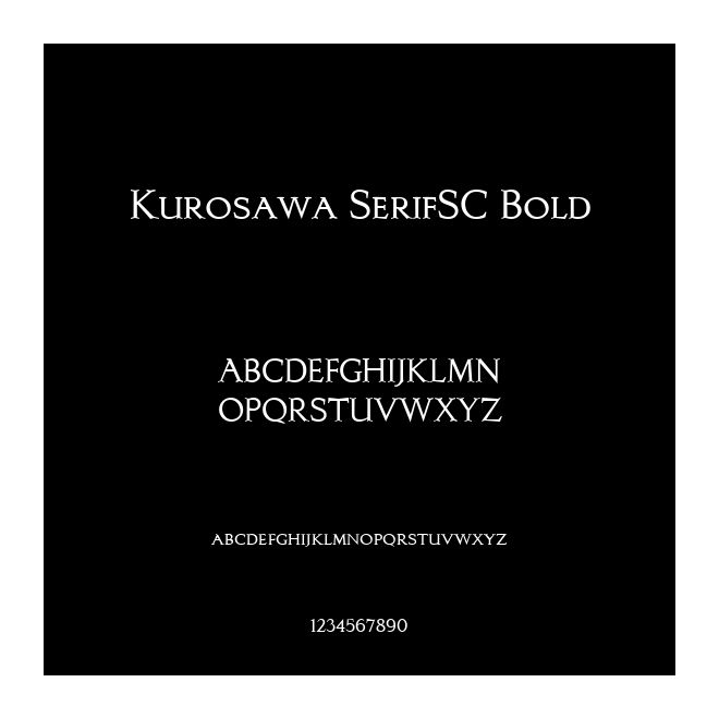 Kurosawa SerifSC Bold