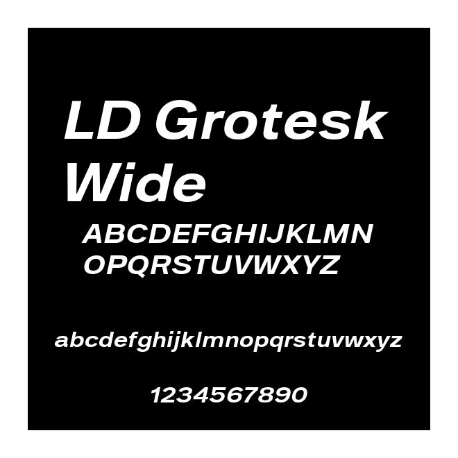 LD Grotesk Wide